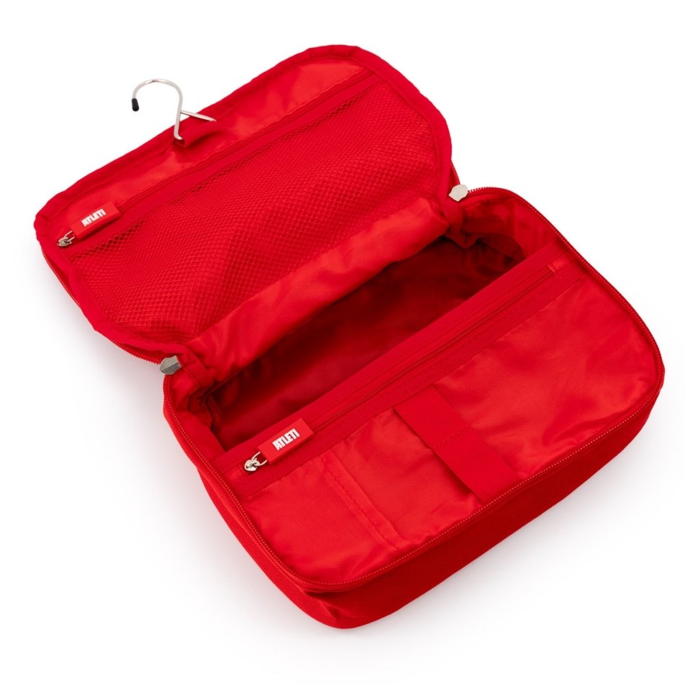 Red Atleti Toiletry Bag with Hanger image number null